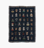 Cloverpaperco™ - Woven Blanket - Studious Dogs