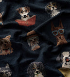Cloverpaperco™ - Woven Blanket - Studious Dogs