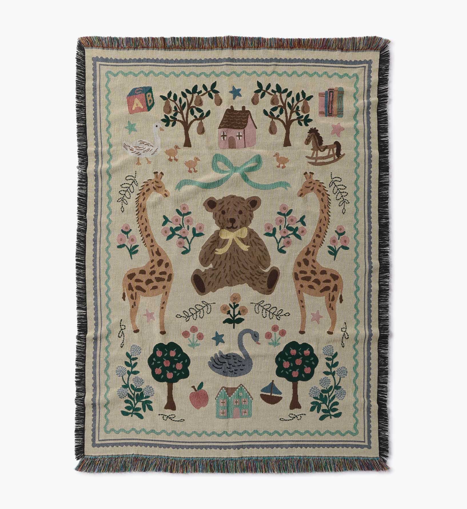 Cloverpaperco™ - Woven Blanket - Storybook