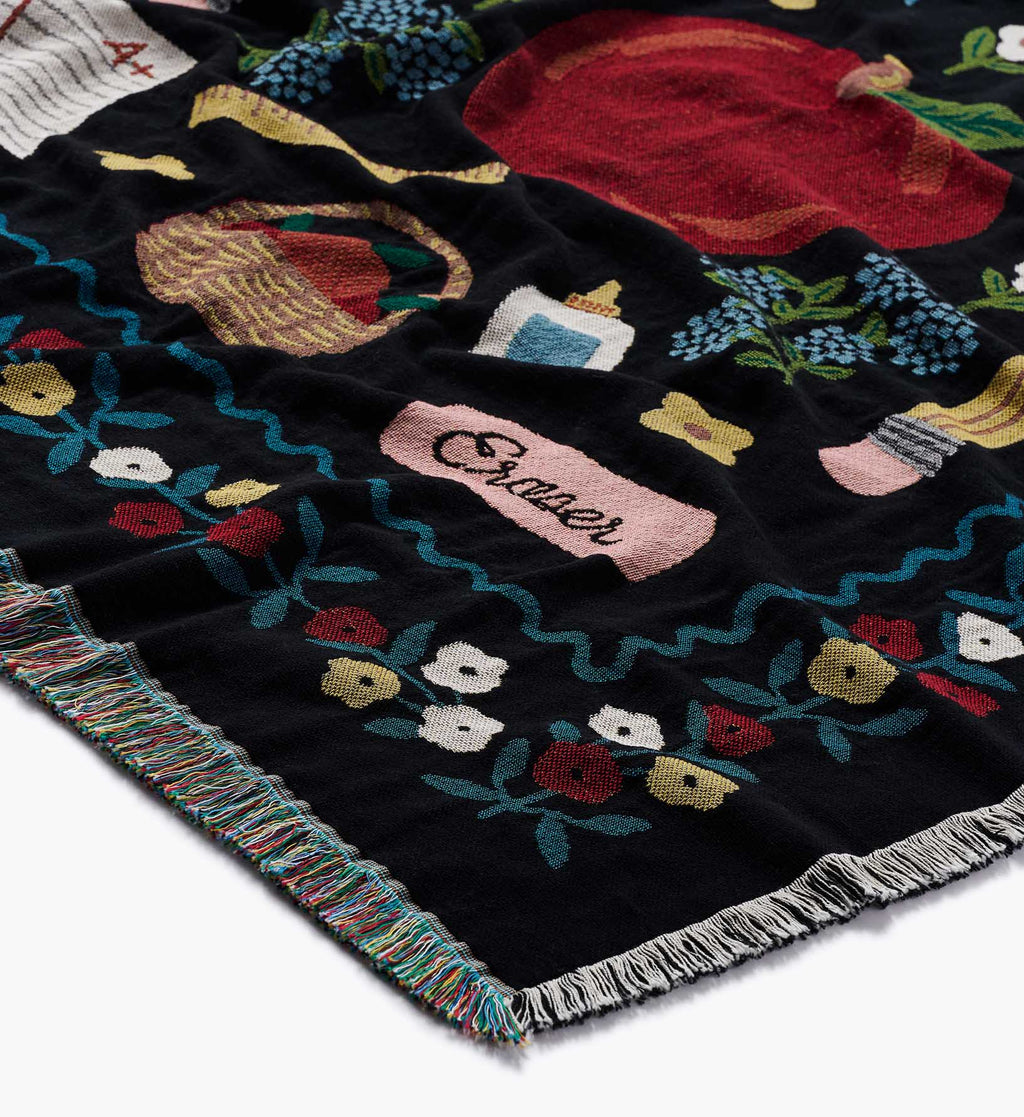 Cloverpaperco™ - Woven Blanket - Schoolhouse