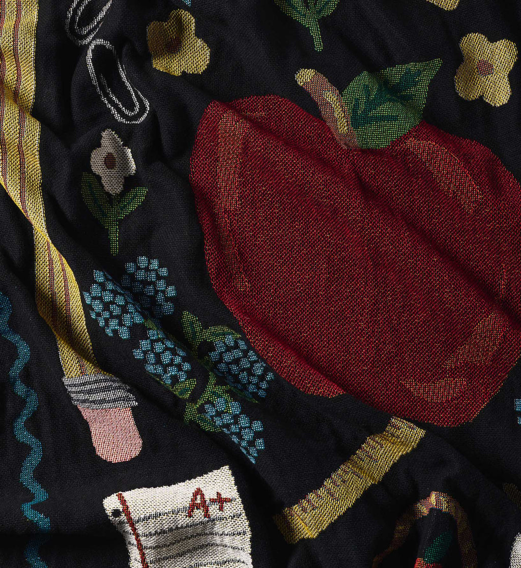 Cloverpaperco™ - Woven Blanket - Schoolhouse