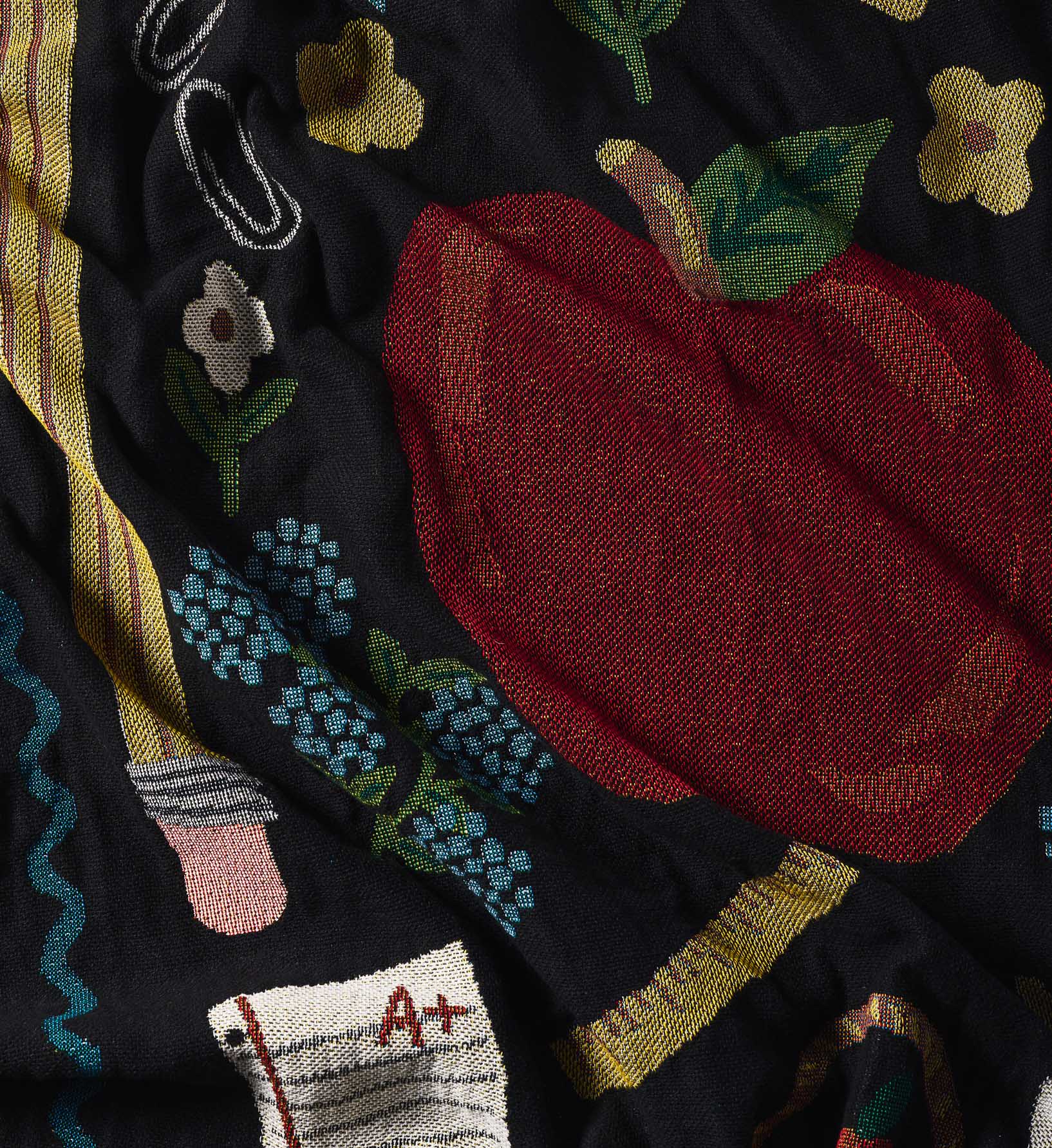 Cloverpaperco™ - Woven Blanket - Schoolhouse