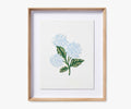Cloverpaperco™ - Framed Wall Art - Hydrangea Cream