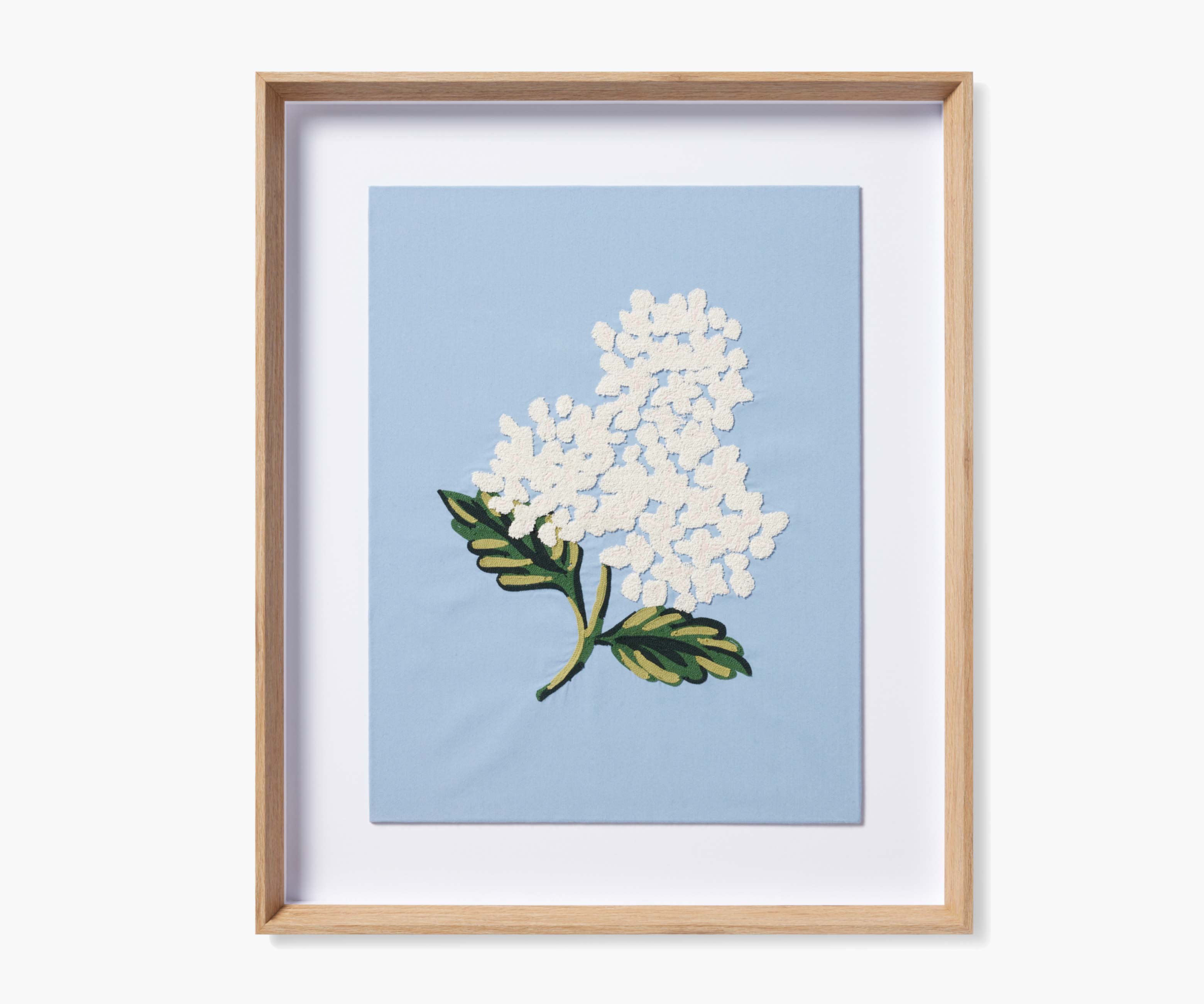 Cloverpaperco™ - Framed Wall Art - Hydrangea Blue
