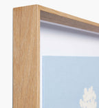 Cloverpaperco™ - Framed Wall Art - Hydrangea Blue