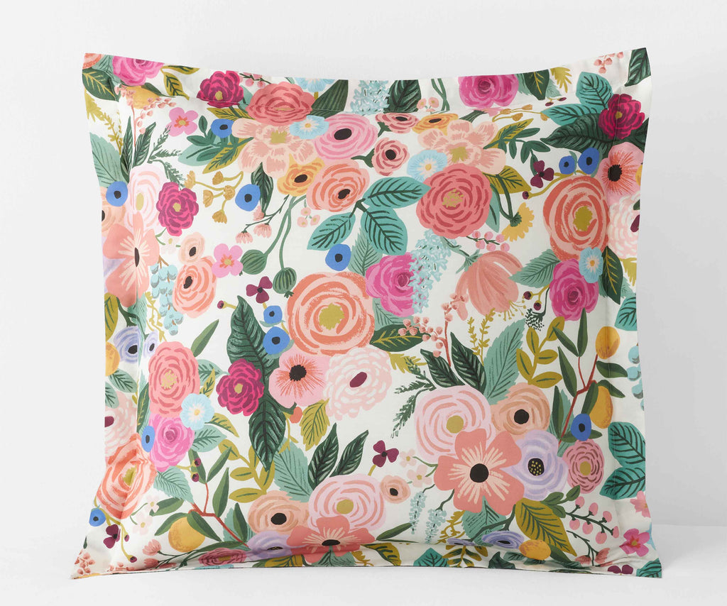 Cloverpaperco™ - Percale Sham - Garden Party