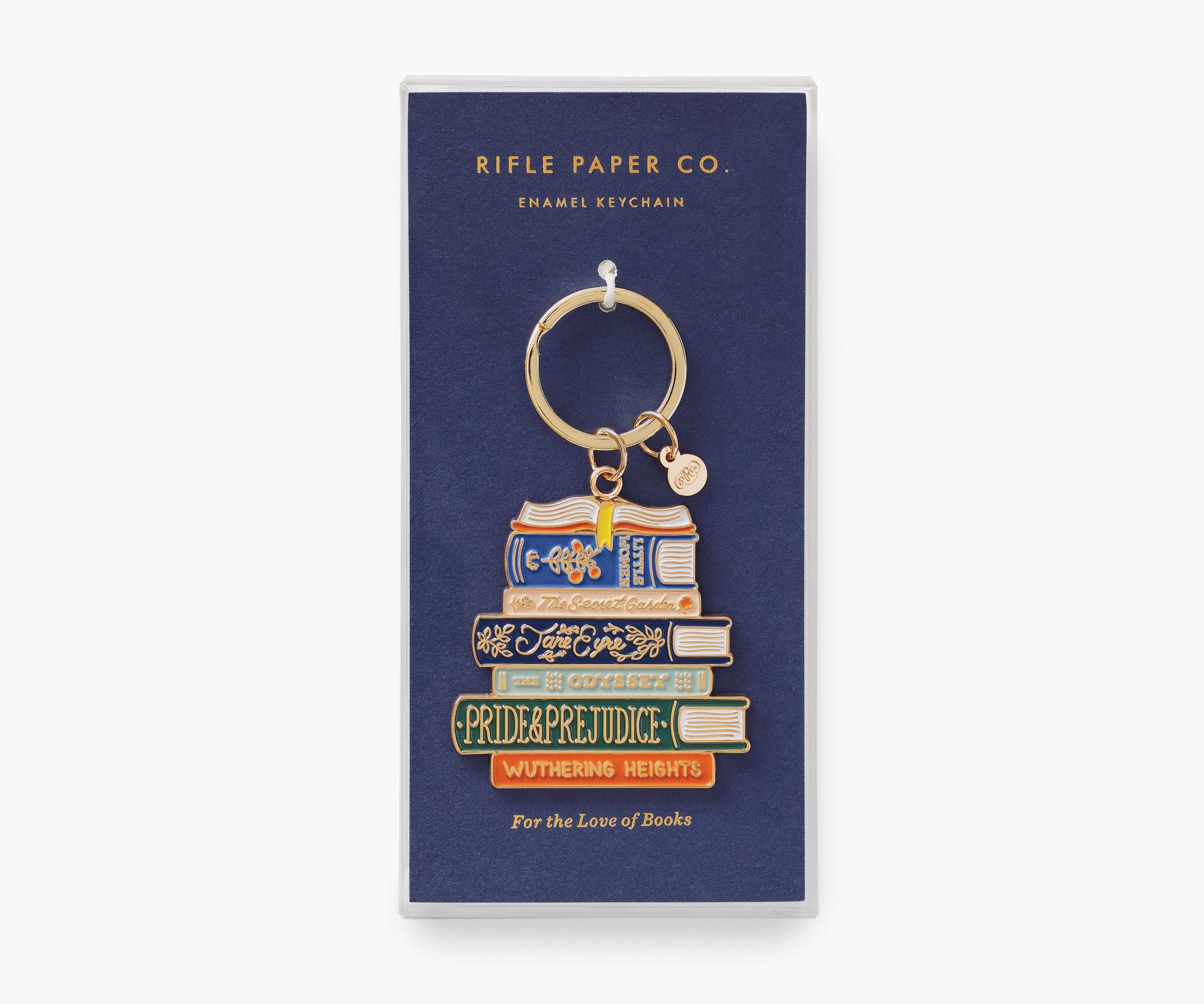 Cloverpaperco™ - Enamel Keychain - Book Club