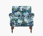 Cloverpaperco™ - Bristol Armchair - Garden Party Blue