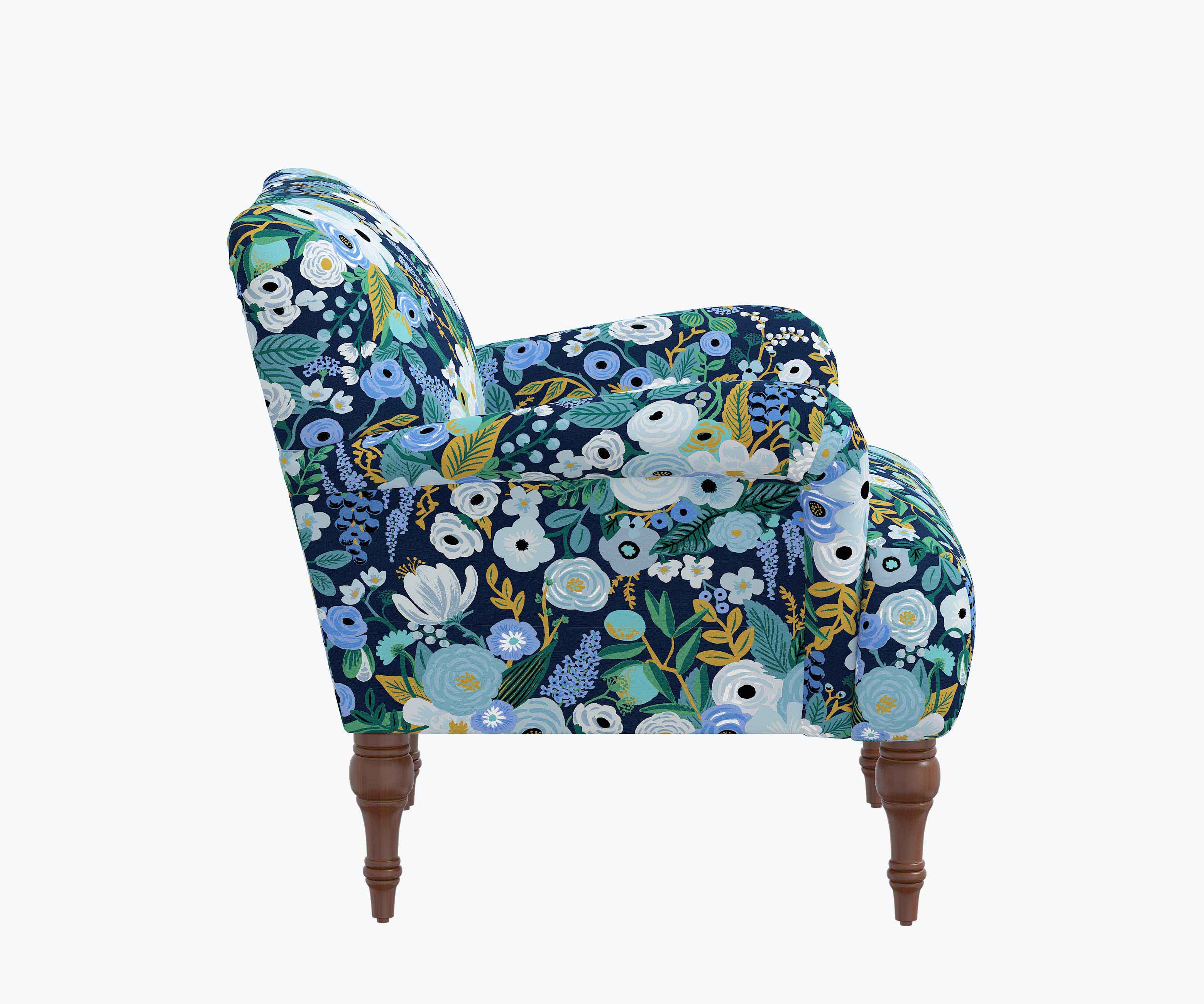 Cloverpaperco™ - Bristol Armchair - Garden Party Blue