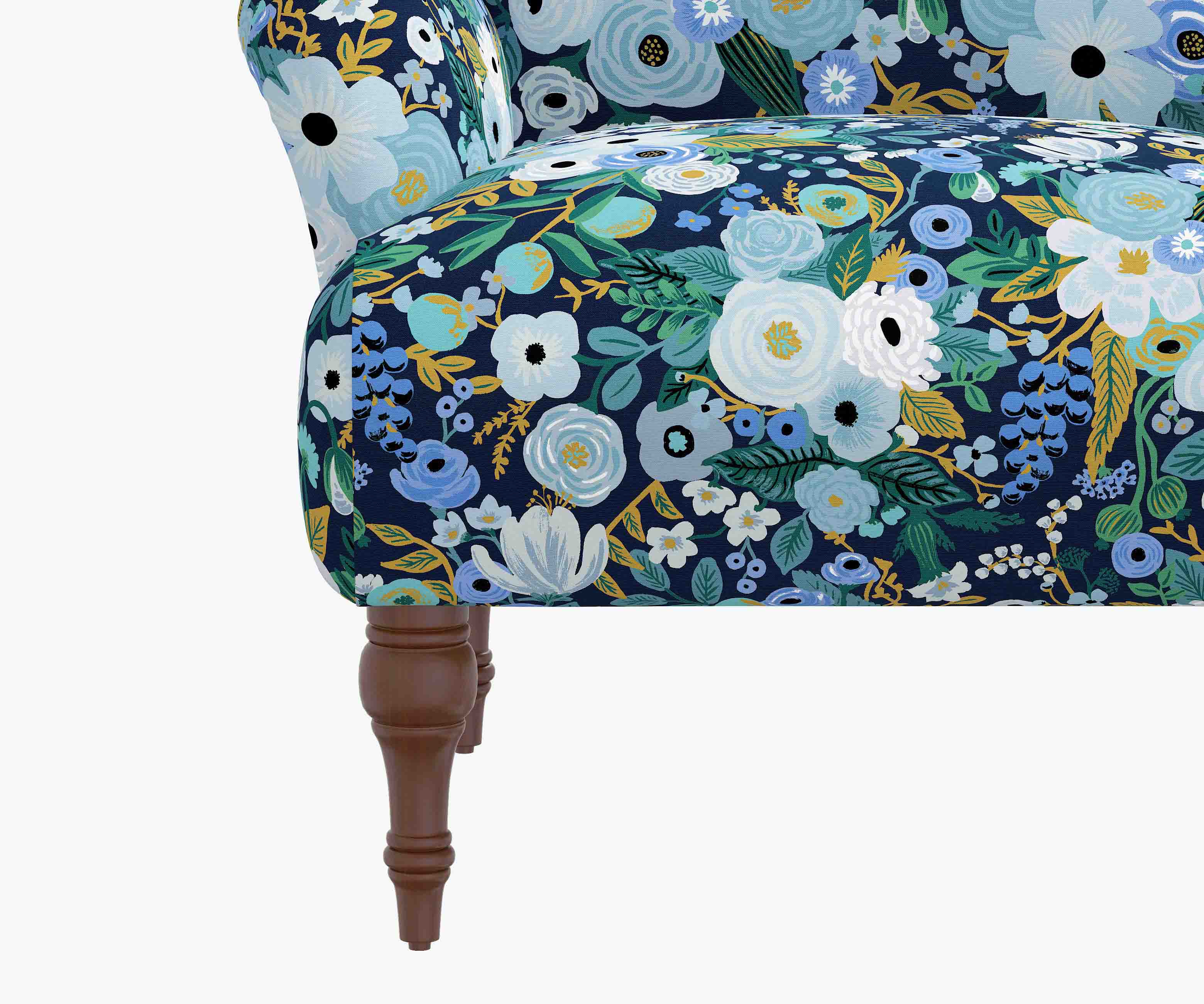 Cloverpaperco™ - Bristol Armchair - Garden Party Blue