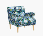 Cloverpaperco™ - Bristol Armchair - Garden Party Blue