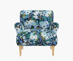 Cloverpaperco™ - Bristol Armchair - Garden Party Blue