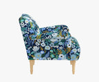 Cloverpaperco™ - Bristol Armchair - Garden Party Blue