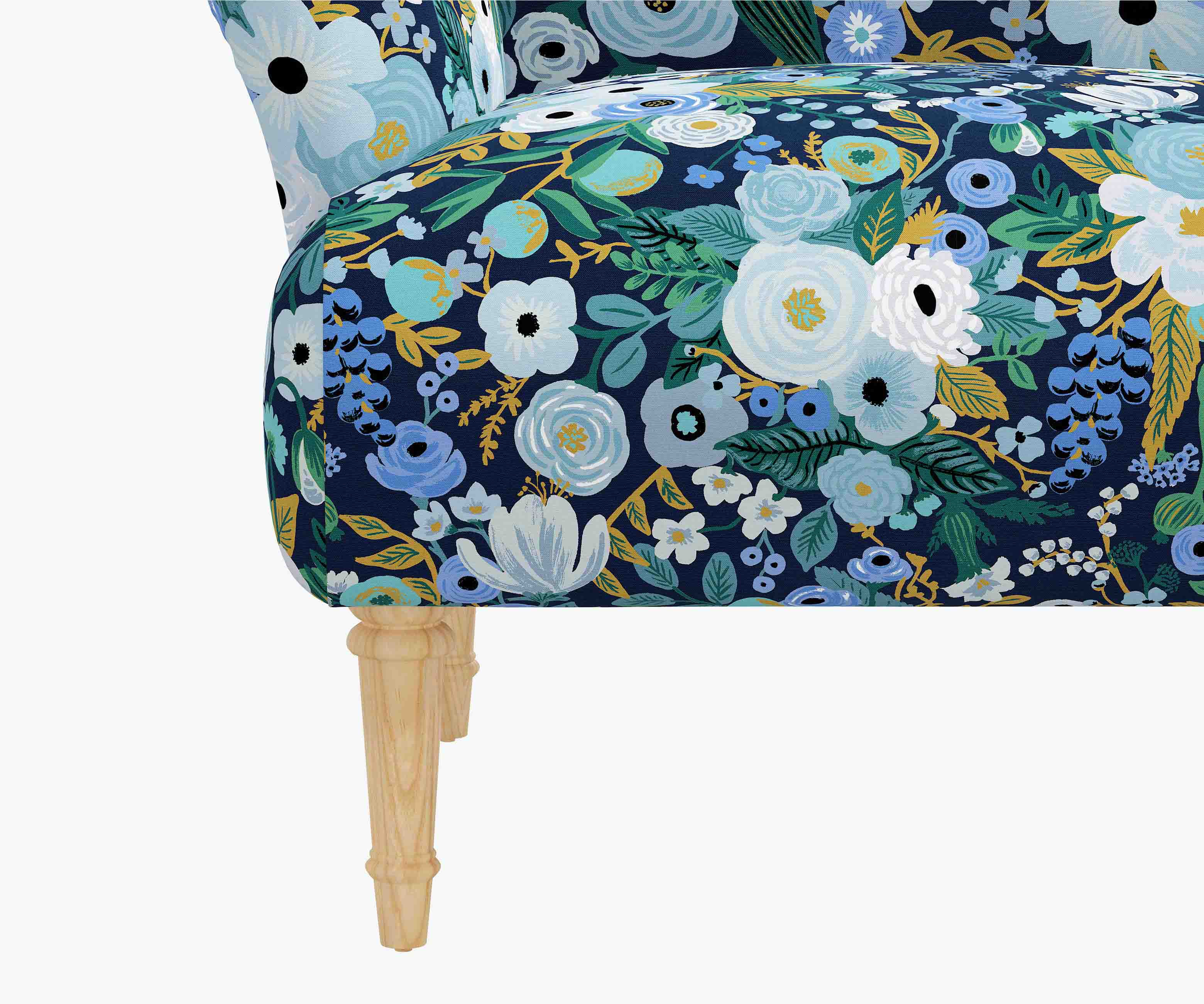 Cloverpaperco™ - Bristol Armchair - Garden Party Blue