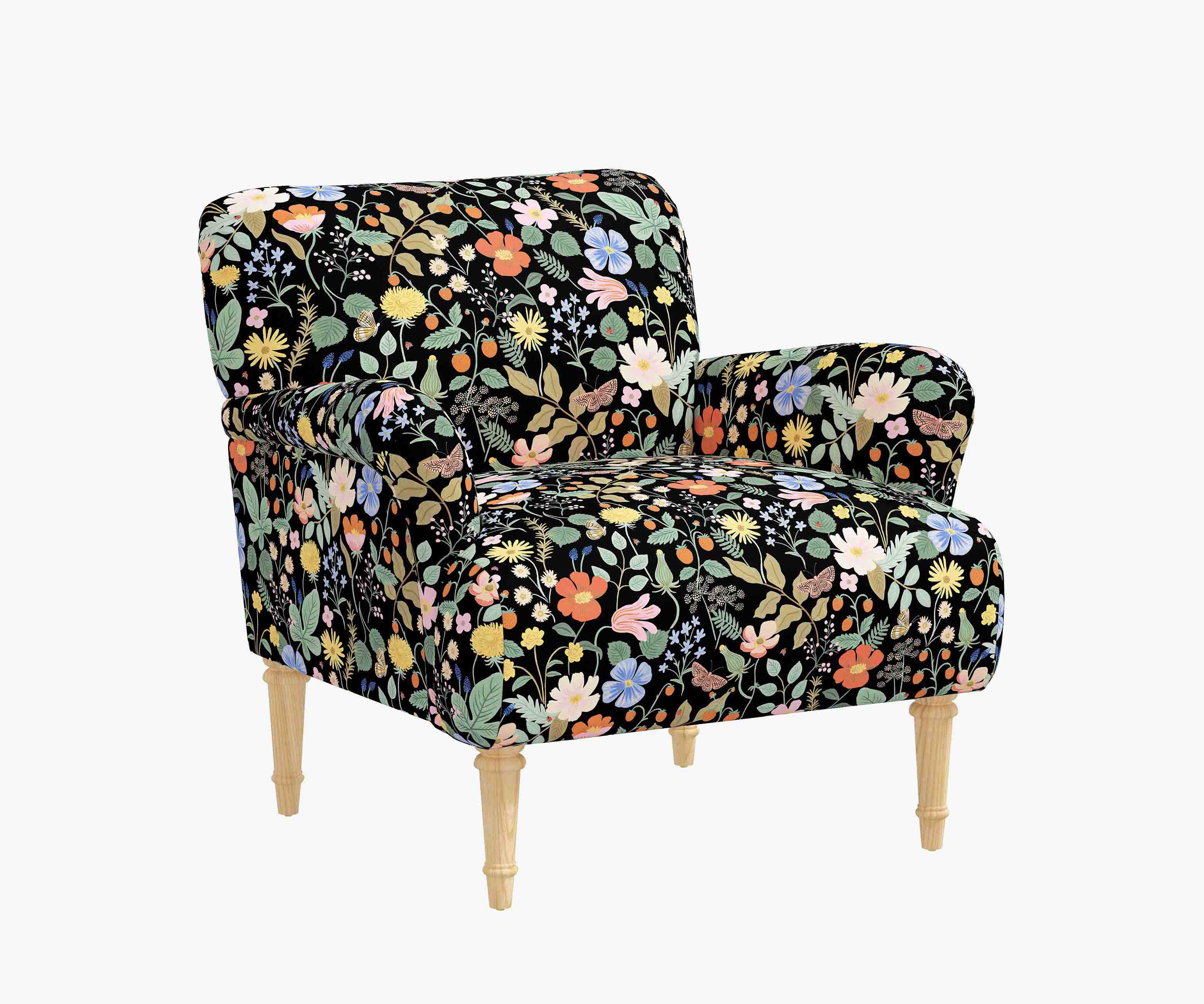 Cloverpaperco™ - Bristol Armchair - Strawberry Fields