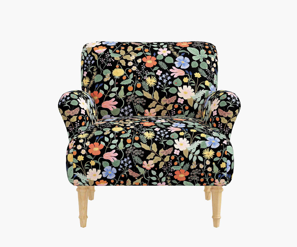 Cloverpaperco™ - Bristol Armchair - Strawberry Fields