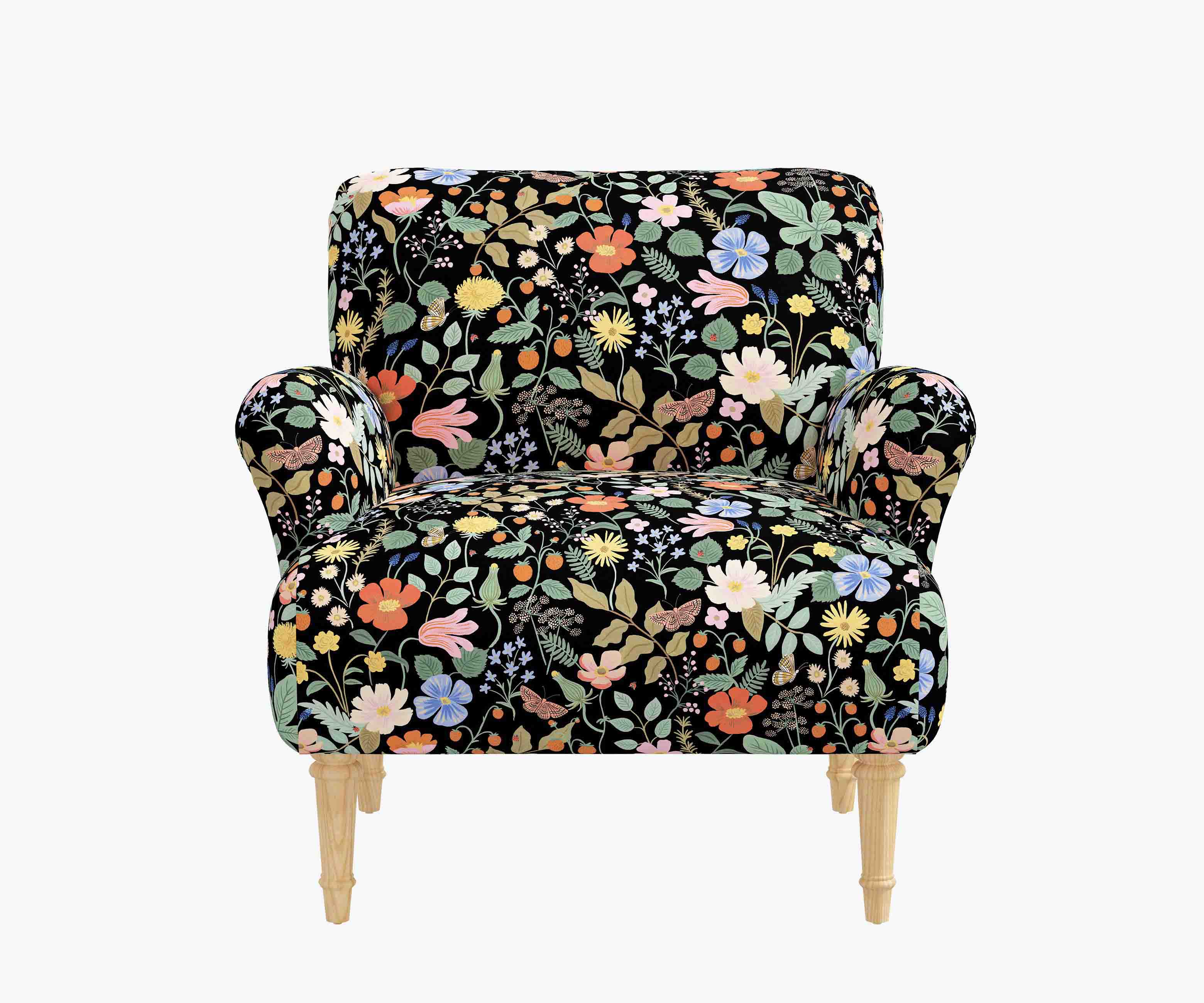 Cloverpaperco™ - Bristol Armchair - Strawberry Fields