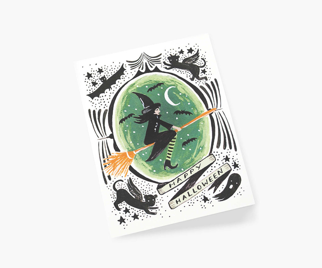Cloverpaperco™ - Witch of the West Halloween Card - Single Card