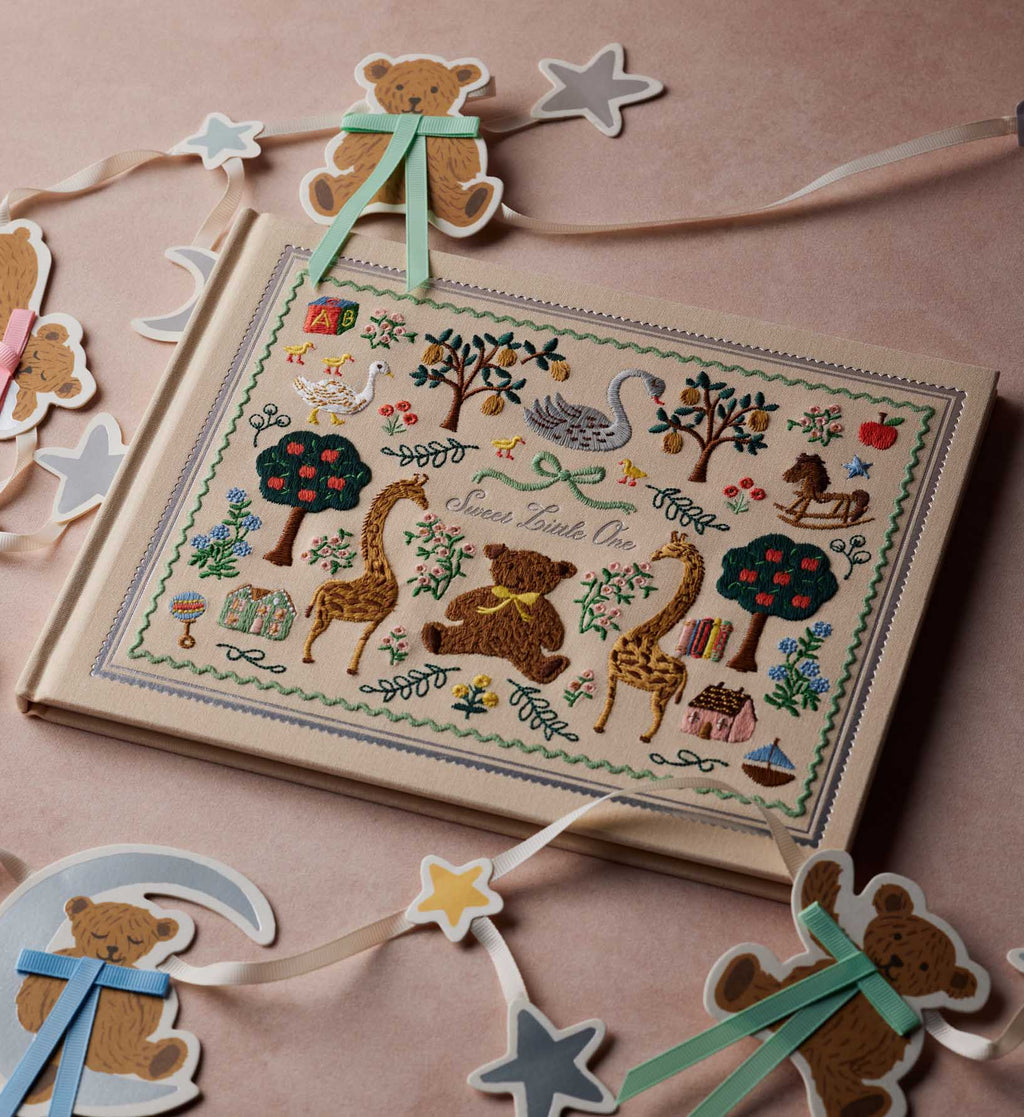 Cloverpaperco™ - Embroidered Baby Book - Storybook