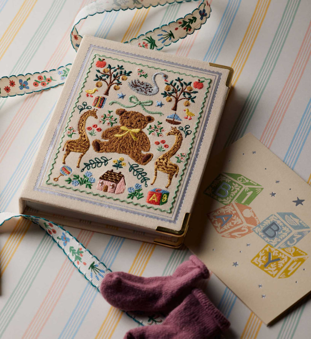 Cloverpaperco™ - Embroidered Small Photo Album - Storybook