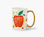 Cloverpaperco™ - Porcelain Mug - World's Best Teacher