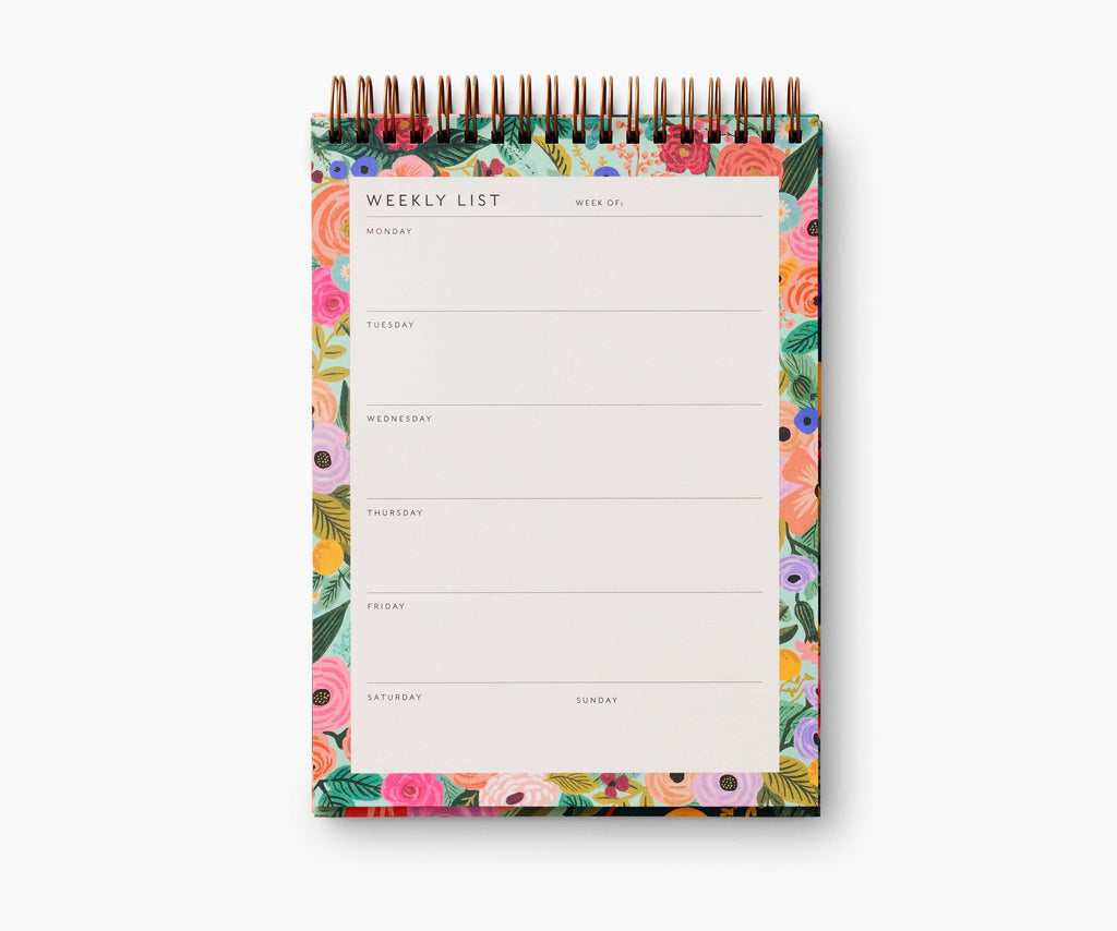 Cloverpaperco™ - Desktop Weekly Planner - Garden Party