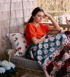 Cloverpaperco™ - Seaside Embroidered Pillow - White