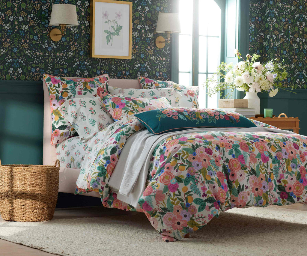 Cloverpaperco™ - Embroidered Pillow Cover - Garden Party