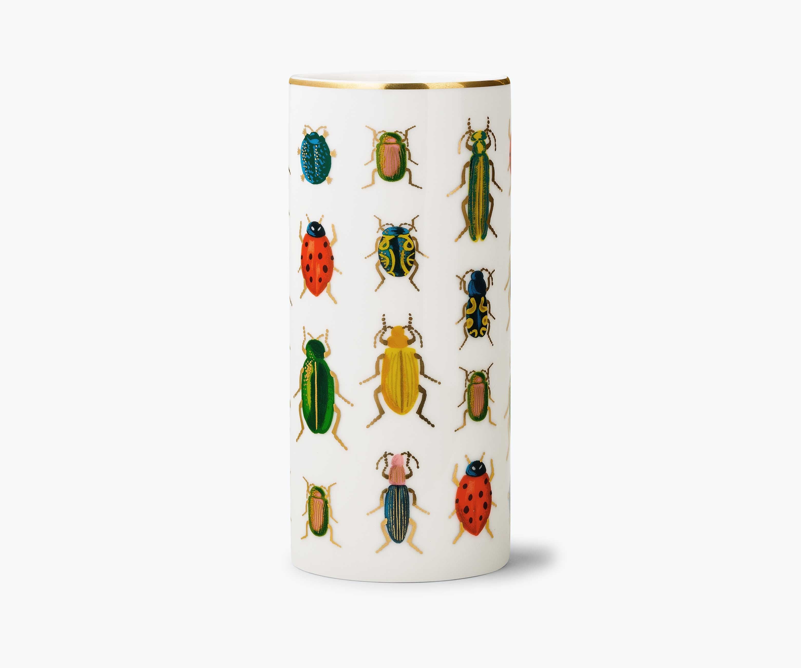 Cloverpaperco™ - Porcelain Vase - Beetles & Bugs