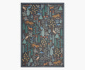 Cloverpaperco™ - Menagerie Forest Printed Rug - Black