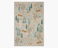 Cloverpaperco™ - Menagerie Forest Printed Rug - Cream
