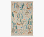 Cloverpaperco™ - Menagerie Forest Printed Rug - Cream