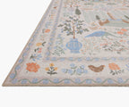 Cloverpaperco™ - Menagerie Camont Printed Rug - Cream
