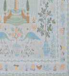 Cloverpaperco™ - Menagerie Camont Printed Rug - Light Blue