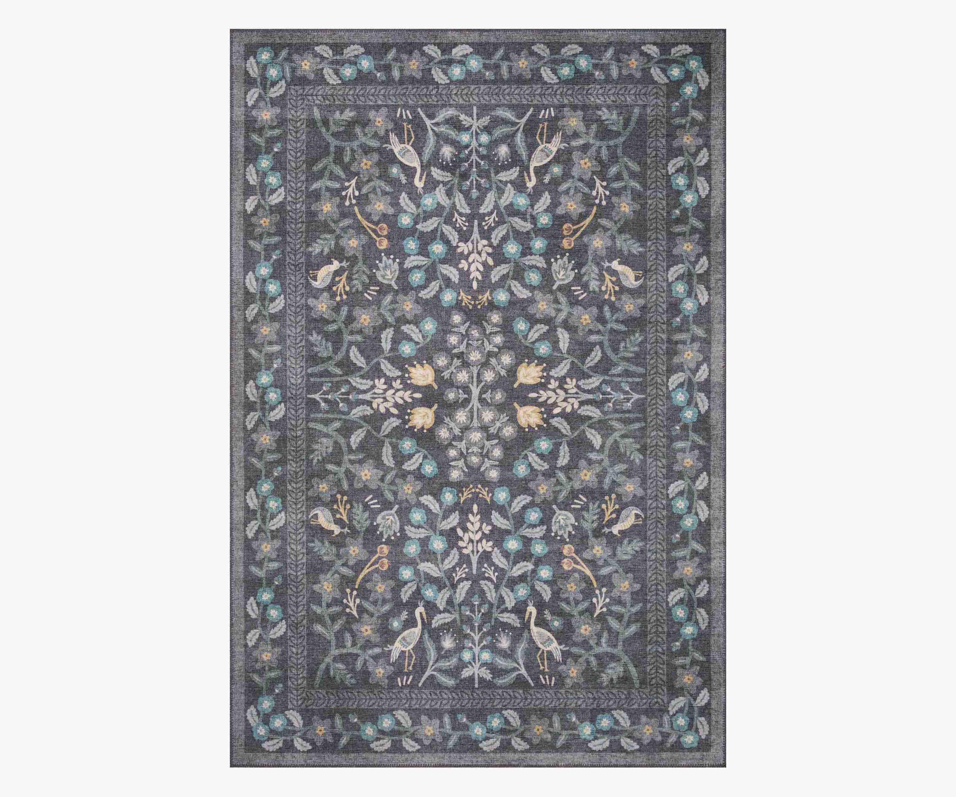 Cloverpaperco™ - Maison Nightingale Power Loomed Rug - Black