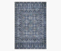 Cloverpaperco™ - Maison Rosette Power Loomed Rug - Blue