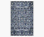 Cloverpaperco™ - Maison Rosette Power Loomed Rug - Blue