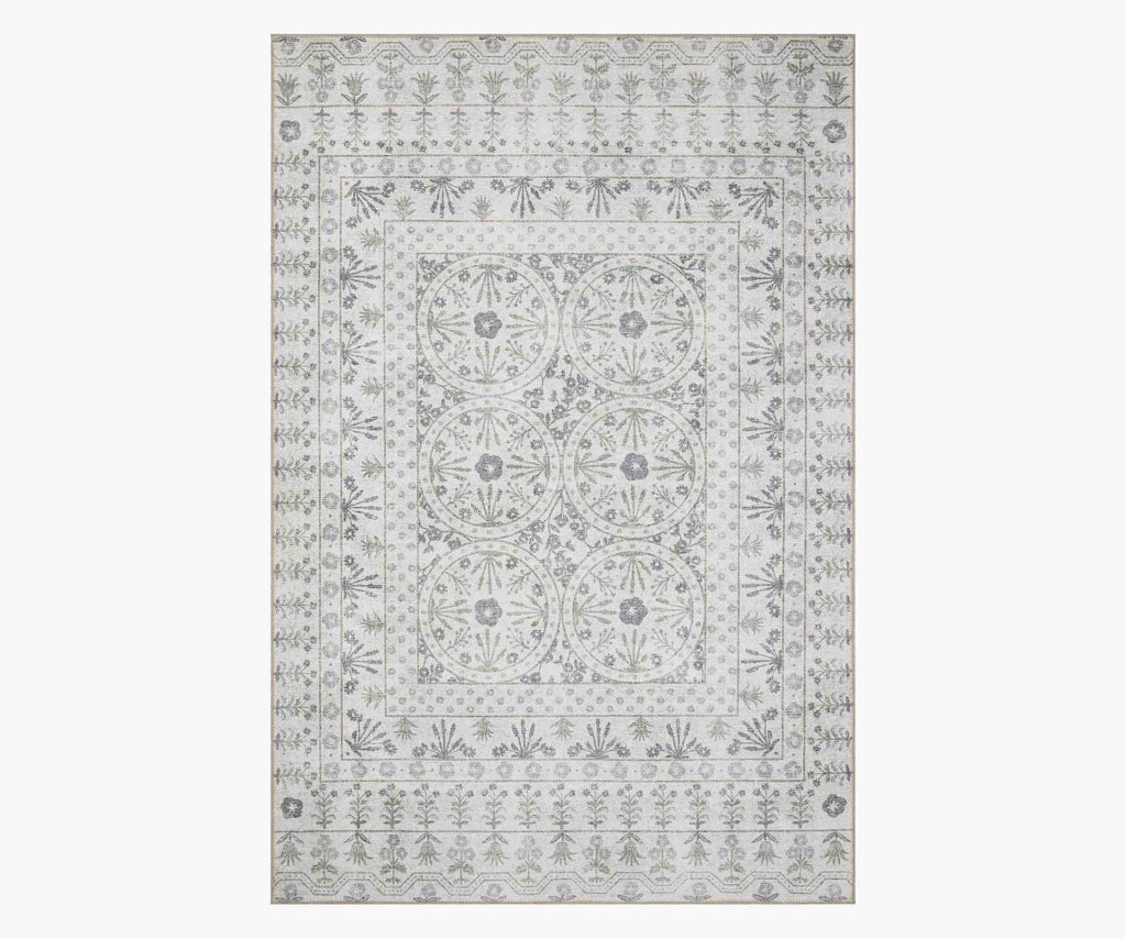 Cloverpaperco™ - Maison Rosette Power Loomed Rug - Ivory