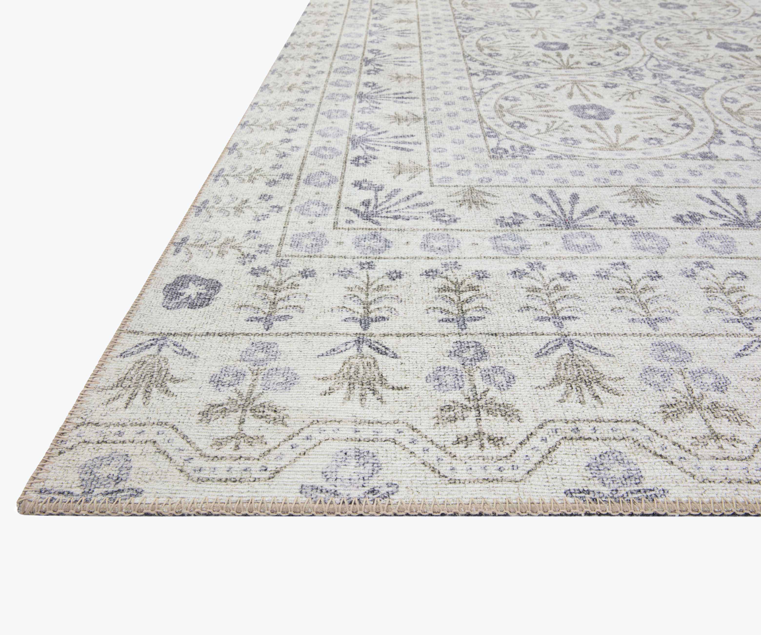 Cloverpaperco™ - Maison Rosette Power Loomed Rug - Ivory