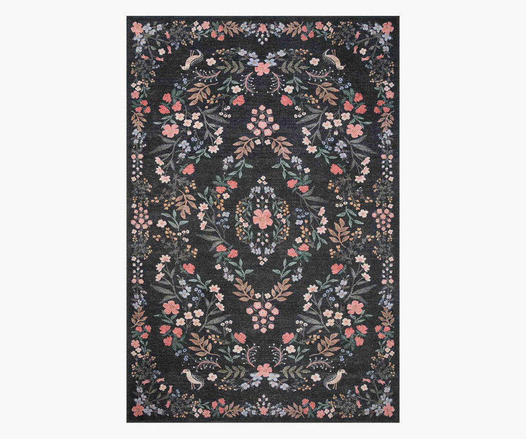 Cloverpaperco™ - Maison Tuileries Power Loomed Rug - Black