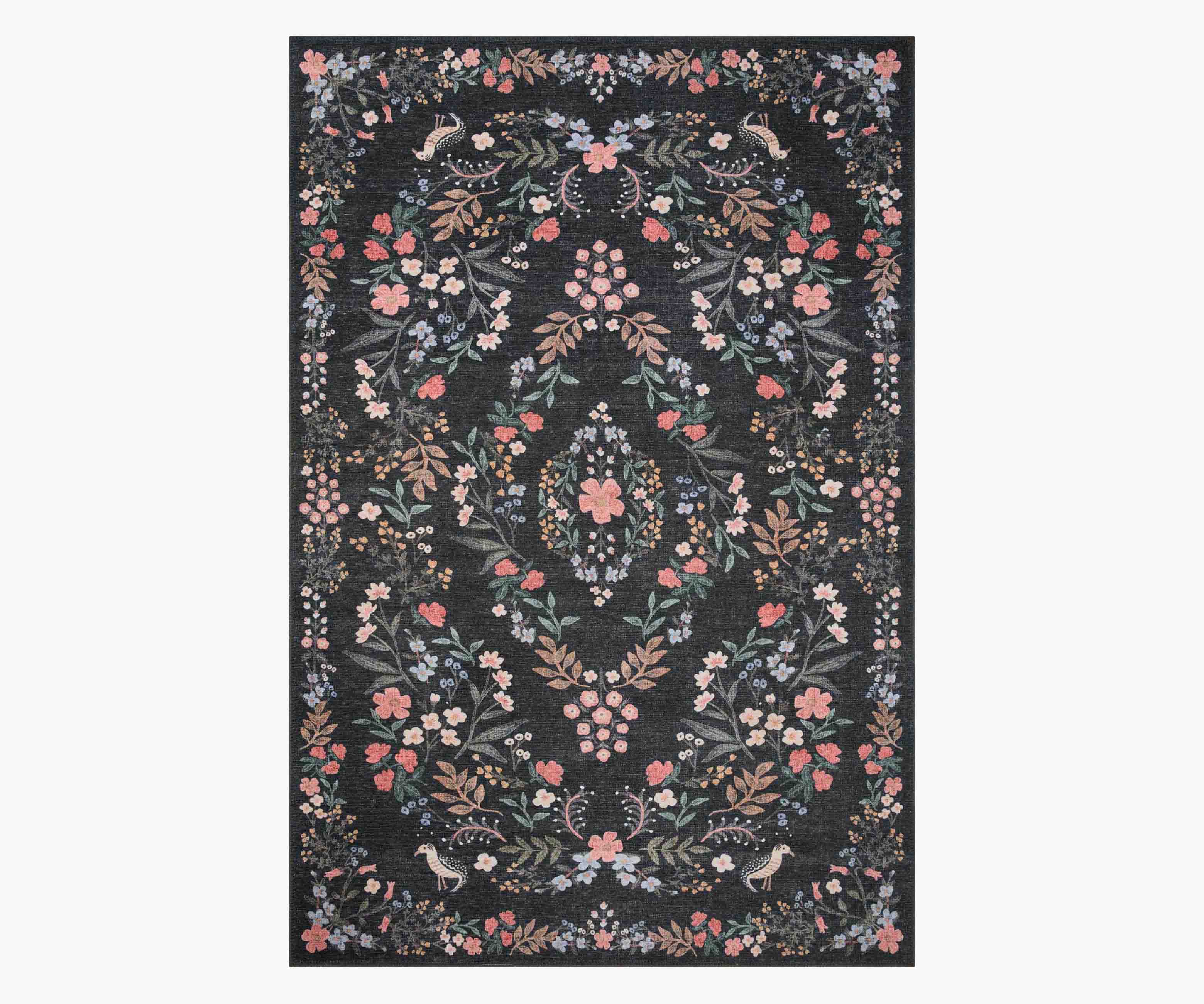 Cloverpaperco™ - Maison Tuileries Power Loomed Rug - Black