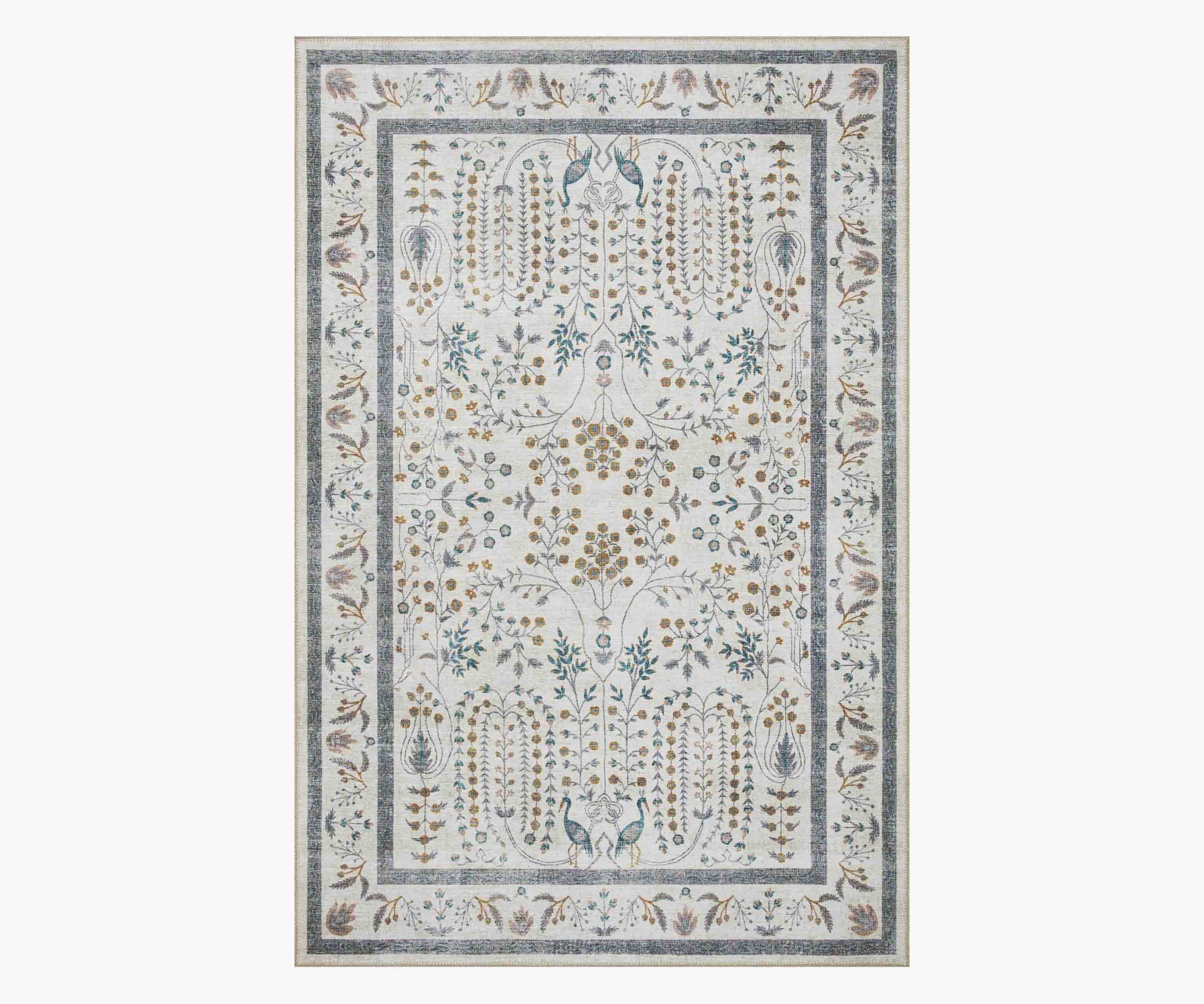 Cloverpaperco™ - Maison Wisteria Power Loomed Rug - Cream