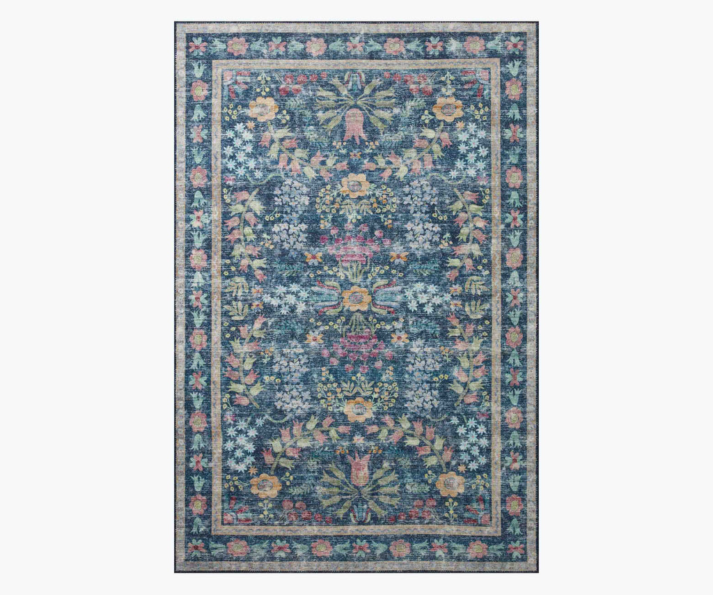 Cloverpaperco™ - Maison Frances Power Loomed Rug - Blue Multi