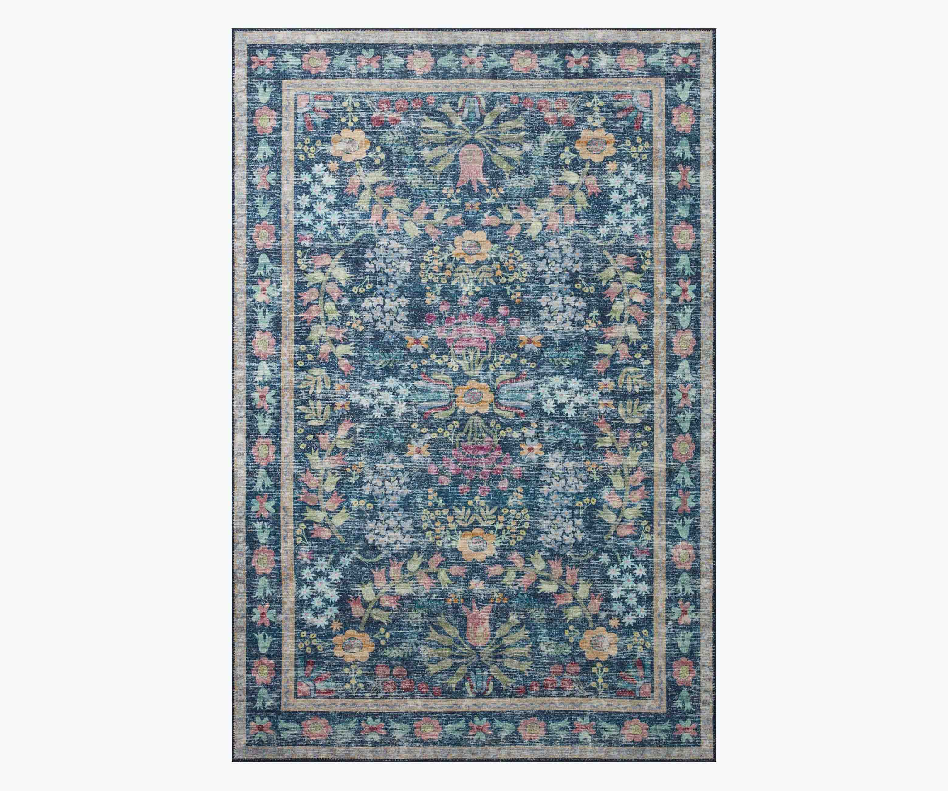 Cloverpaperco™ - Maison Frances Power Loomed Rug - Blue Multi
