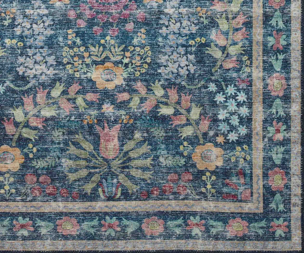 Cloverpaperco™ - Maison Frances Power Loomed Rug - Blue Multi
