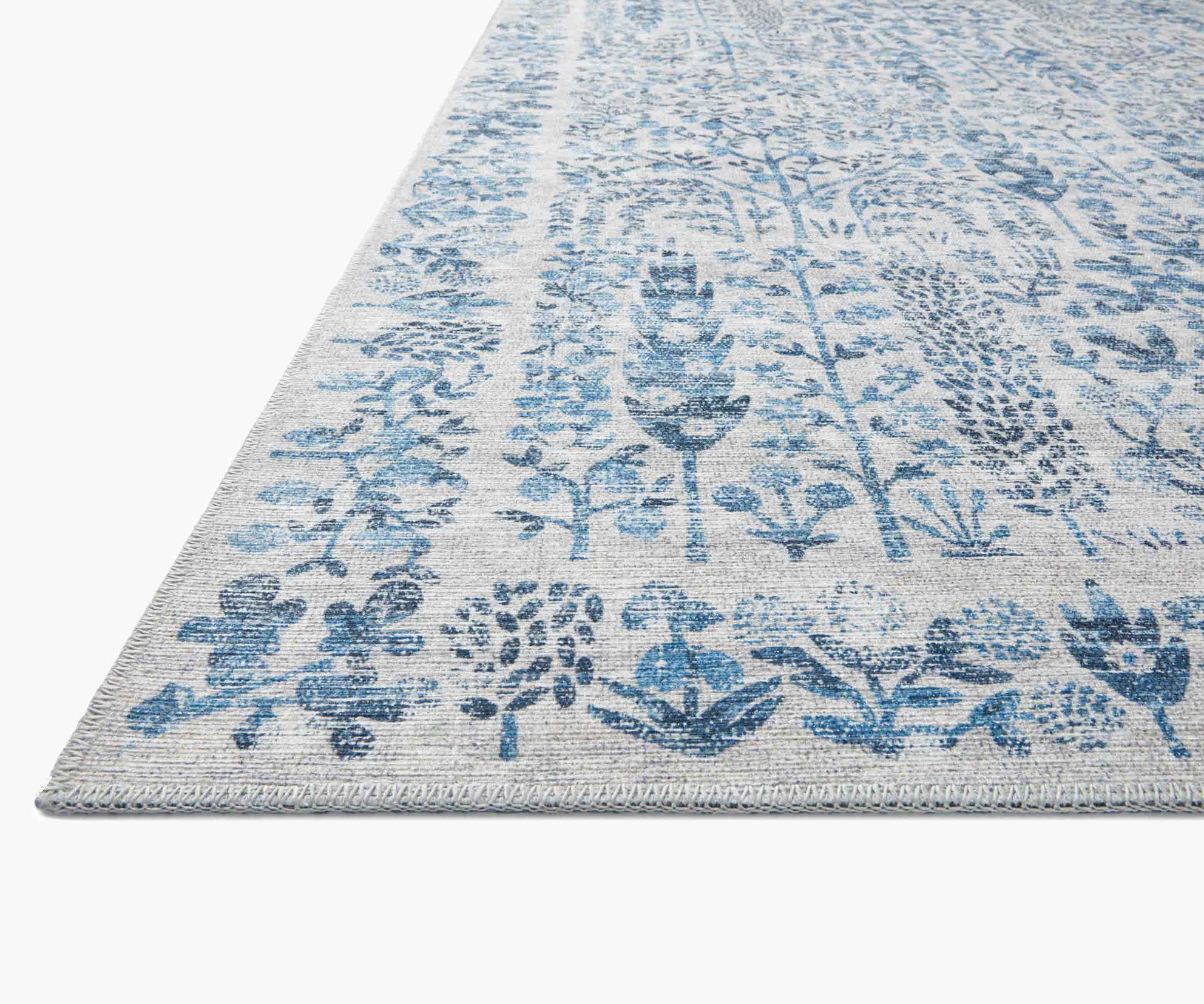 Cloverpaperco™ - Maison Grove Power Loomed Rug - Blue