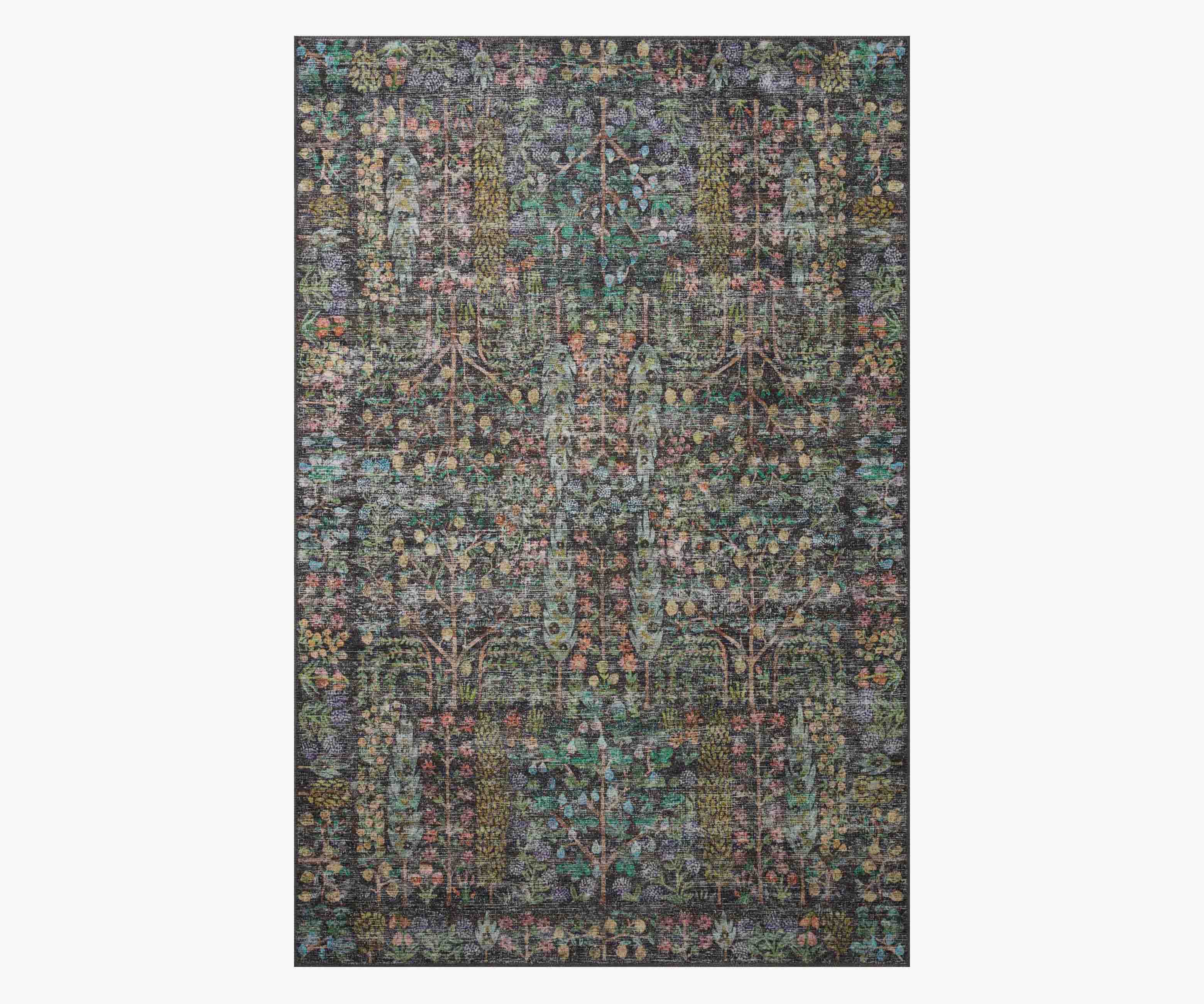 Cloverpaperco™ - Maison Grove Power Loomed Rug - Charcoal