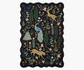 Cloverpaperco™ - Menagerie Wool-Hooked Rug - Black