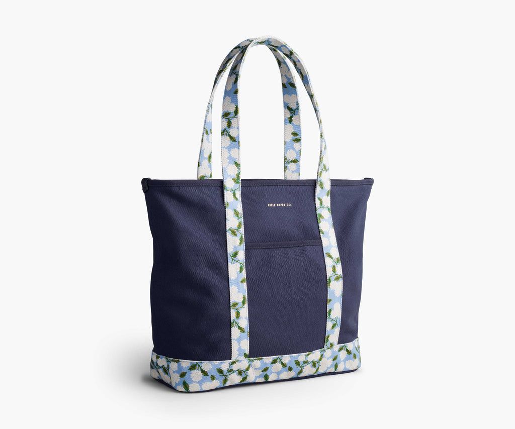 Cloverpaperco™ - Canvas Carry All - Hydrangea