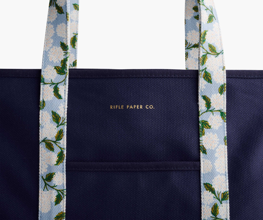 Cloverpaperco™ - Canvas Carry All - Hydrangea